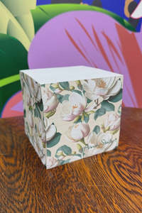 Homewares: Annah Stretton Memo Cube - Magnolia Frenzy