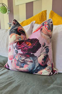 Homewares: AS - Velvet Cushion - Dream Lilac