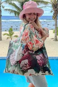 Bags: Large Reusable Bag - J'Adore Roses
