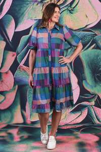 Annah Stretton: AS - Mad Harriet Cotton Dress - Blocks