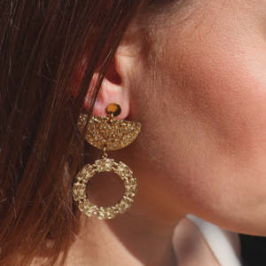 Fabuleux Vous 1: Steel Me Boho Gold Classic Earrings