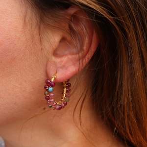 Steel Me - Pink Earrings