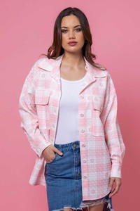 Charlo By Augustine: Elle Embroidered Shirt - Check Print