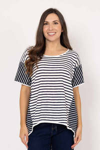 Camden Stripe T-Shirt - Navy