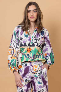 Amaya: Nova Top - Aztec Print