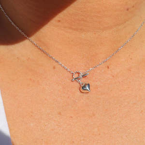 Fabuleux Vous 1: The Heart Series Silver Petite Heart Fob Necklace