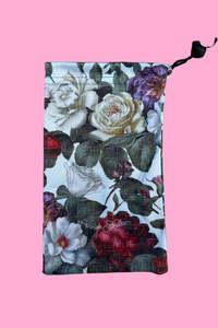 Drawstring Glasses Case - Roses of Eden