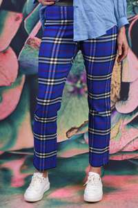 Vita Vibe Pant - Cobalt Plaid