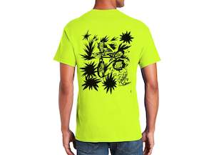 Merch Gift Vouchers: Get Lost Cycling T-Shirt - Fluoro Yellow & Black