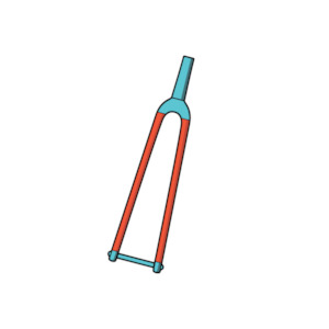 Frame Protection: RideWrap Covered Road/Gravel Fork