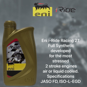 Products: Eni i-Ride Racing 2T lubricant 1 Litre