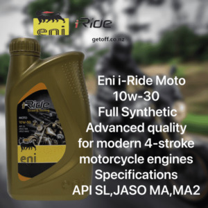 Eni i-Ride Moto 10w-30 lubricant 1 Litre