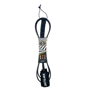Water Everywhere: Softlite 8ft Surfboard Leash Black