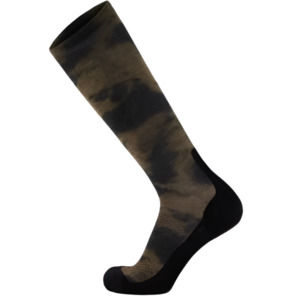 Mons Royale Atlas Snow Sock Unisex Digital Vert Ridge - Small
