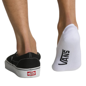 Vans Classic Super No Show Socks 3 Pack White