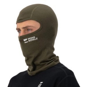 Wander Women: Mons Royale B3 Merino Balaclava Unisex Dark Olive
