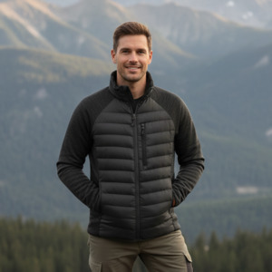 Pinewood Abisko Men's Hybrid Fleece Jacket Smoke black