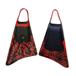 STEALTH S1 SUPREME FINS BLACK/RED - XS (3-4.5US)
