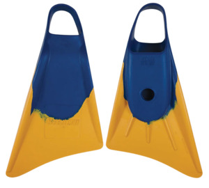 Water Everywhere: STEALTH S1 CLASSIC FINS BLUE/SUN GOLD