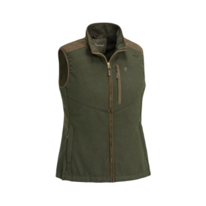 Pinewood Nydala Women's Wool Vest Moss Green