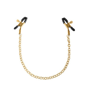 Products: Fetish Fantasy Gold Chain Nipple Clamps