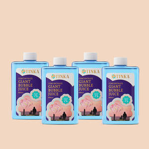 Tinka Concentrate Giant Bubble Range: 4X Tinka 500ml Giant Bubble Concentrate (Makes 28L)