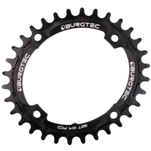 Burgetc Mountain Bike Components: Burgtec Oval 104mm BCD Thick Thin Chainring