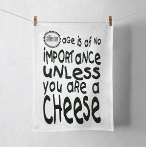 Gifts: Age Is Of No Importance - Tea Towel