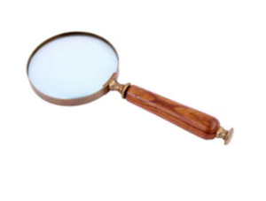 For Her: Magnifying Glass - Wood/Brass
