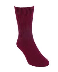Lothlorian Possum Merino Rib Socks Berry