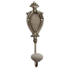 Hooks Cast Iron: French Country Silver Tear Hook