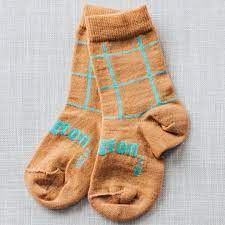 Lamington Merino Socks: Lamington Merino Crew Socks-Nile