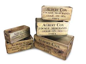 Trays Boards Boxes Baskets: WOODEN BOX WITH HOLE HANDLES