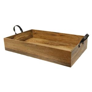 Trays Boards Boxes Baskets: Ploughmans Large Rectangle Tray Iron Handles