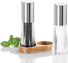 Salt Pepper Mills: ADHOC Menage Crystal S&P Mills