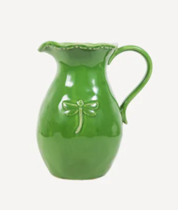 Dragonfly Dinnerware: Dragonfly Stoneware Jug Green - Small