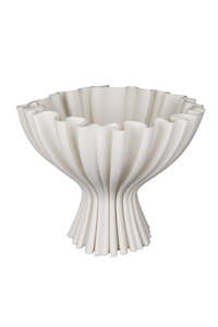Cleo 3D Printed Vase - White
