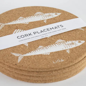 LIGA Cork Placemats - Mackeral