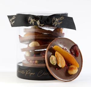 Speciality Foods: Milk Chocolate Mendiant with Fruit & Nuts