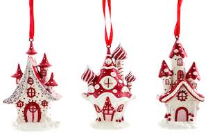 Christmas Tree Hangers: North Pole Tree Hangers - Cottages