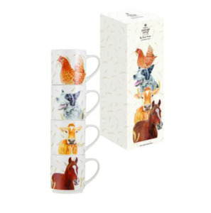 Farmyard Faces II - Stackable Mugs