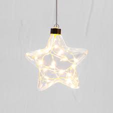 Lights Lighting: STELLAR HAUS Clear Star Hanging Glass Light