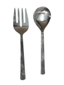 Old Forged Salad Servers