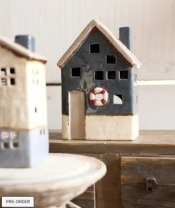 Saint Malo Tea Light House with Buoy Large