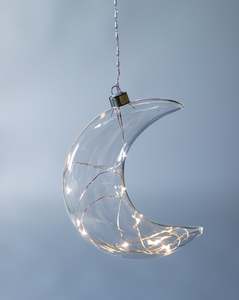 STELLAR Hanging Glass Light Clear Moon