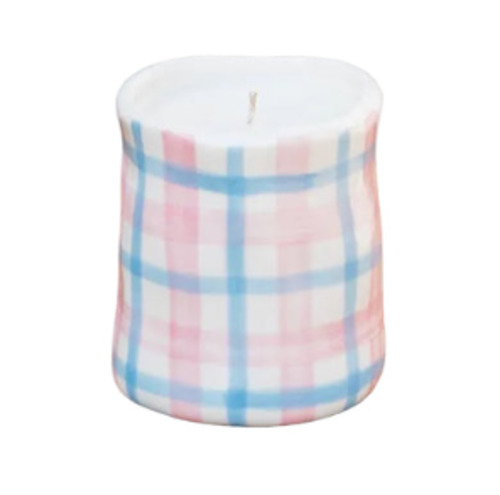 Candle Holders Lanterns Candles: Noss & Co Medium Candle - Peony Suede