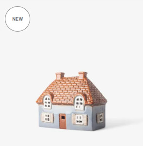 Tea Light Houses: Cotswold Tea Light Cottage Blue