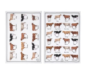 New: Best In Breed Dairy Cow 2pk Kitchen Towels
