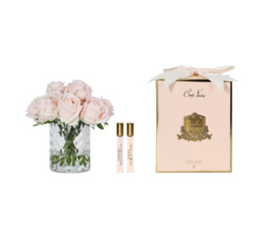 Cote Noir - Herringbone Flower Rosebuds/Pink