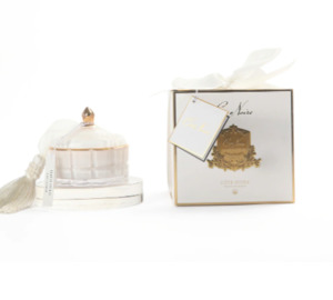 Cote Noir - White Art Deco Candle/Jasmine Flower Tea